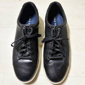 Cole Haan Men's Reagan Grand Sneaker in Black Leather (C32499) Size 11M